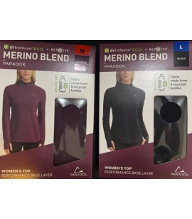 Paradox Ladies’ 1/4 Zip Merino Wool Blend Top. 21000 Pieces. EXW Los Angeles 